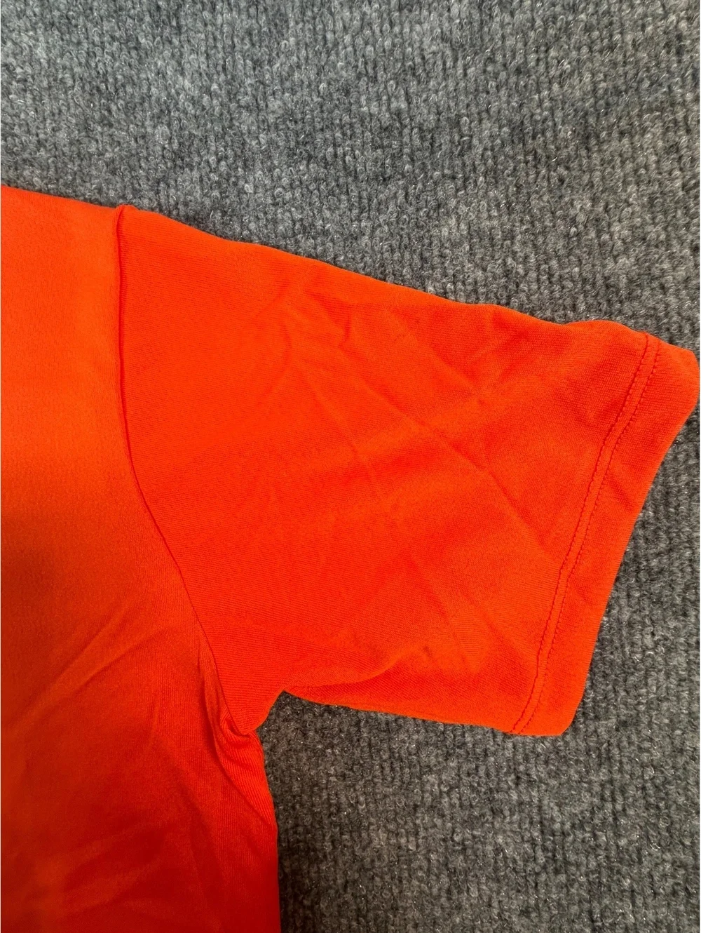Nike Dri-Fit Shirt Boys M Orange Short Sleeve Athletic Running Training Tee Gym